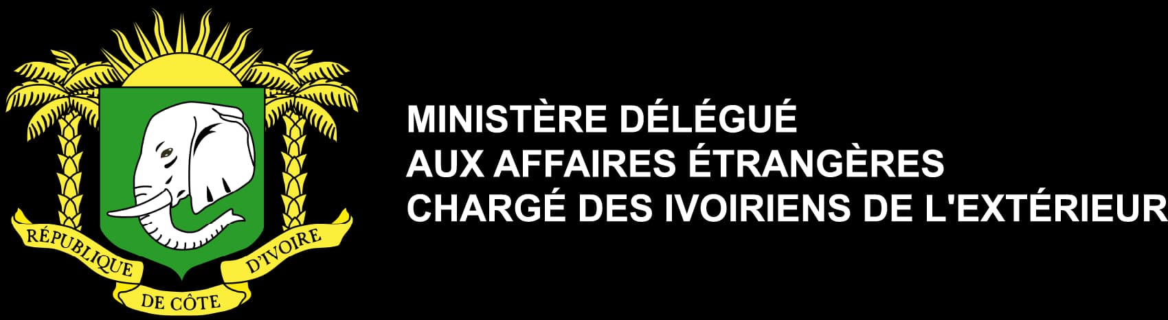 Logo Ministère délégué aux Affaires étrangères chargé des Ivoiriens de l'extérieur